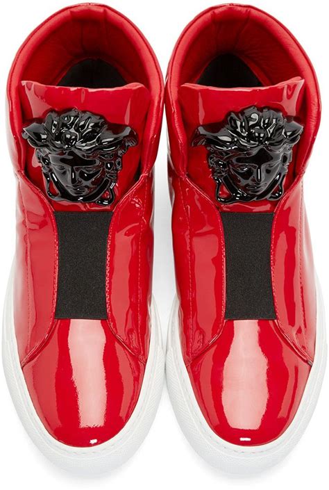 red versace sneakers|versace shoes red and blue.